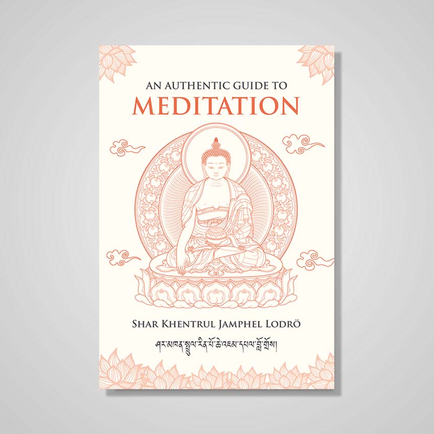 English Language Book Cover of Authentic Guide to Meditation Book by Khentrul Rinpoche